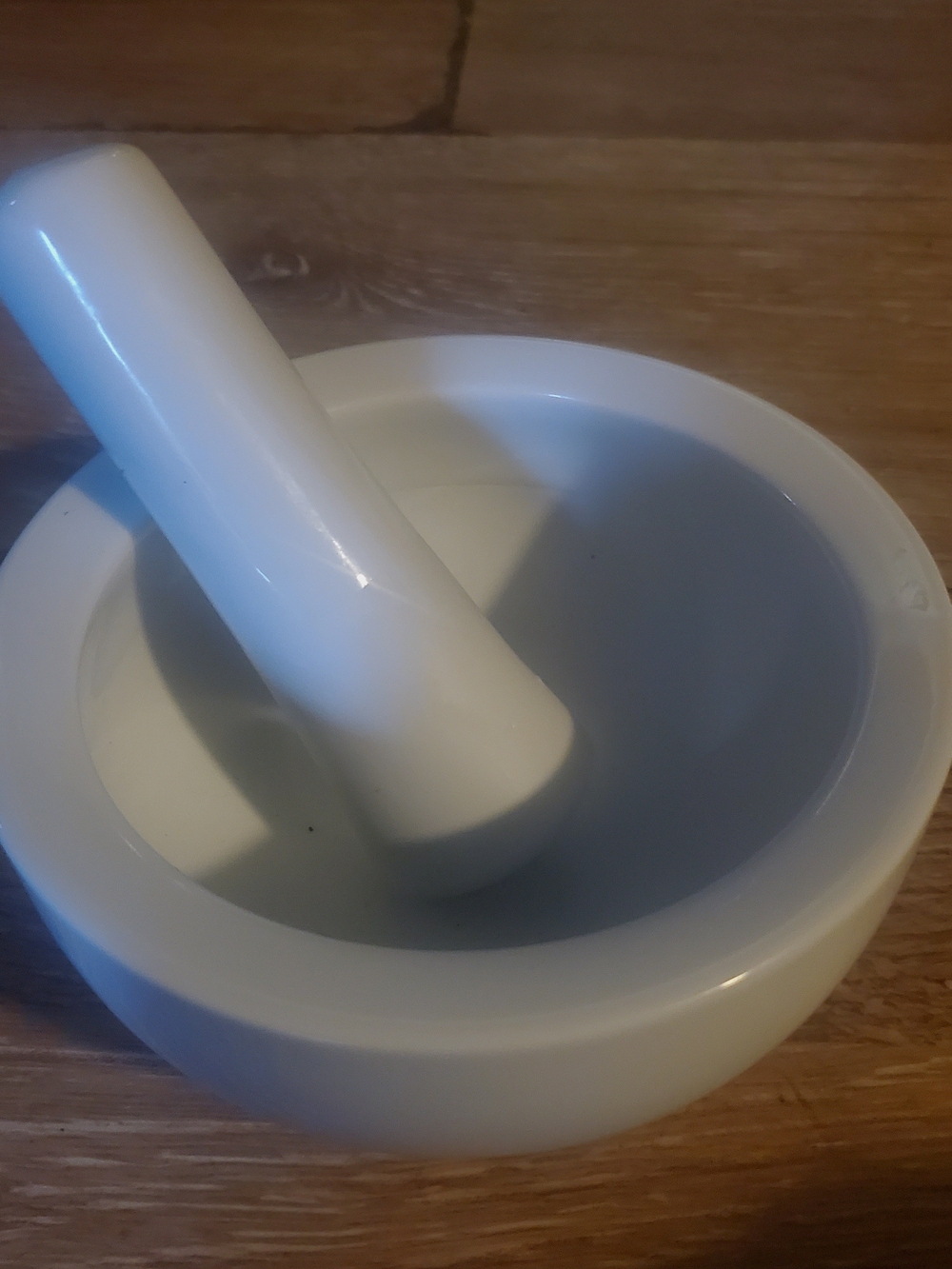 Threshold White Porcelain Mortor & Pestle